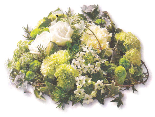 Green & Ivory Woodland Posy